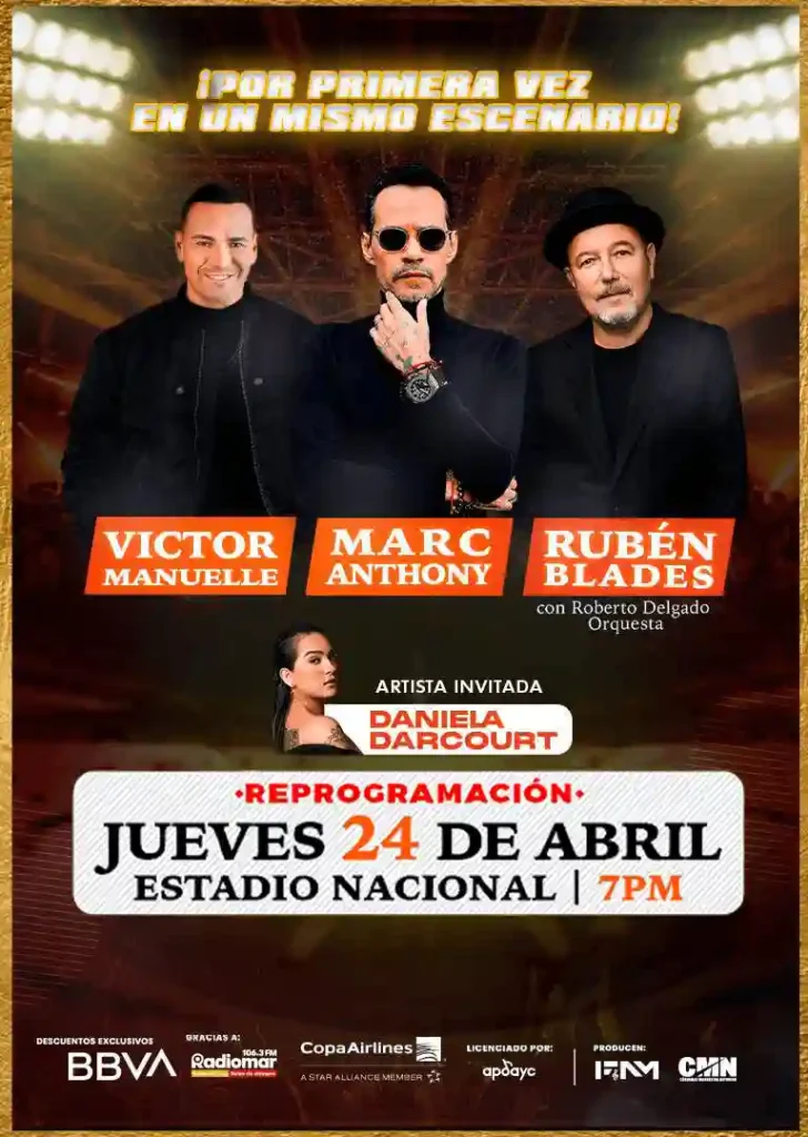 Marc Anthony y leyendas de la salsa en conciertos en peru 2025