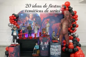 decoración de fiestas temáticas de series Stranger Things