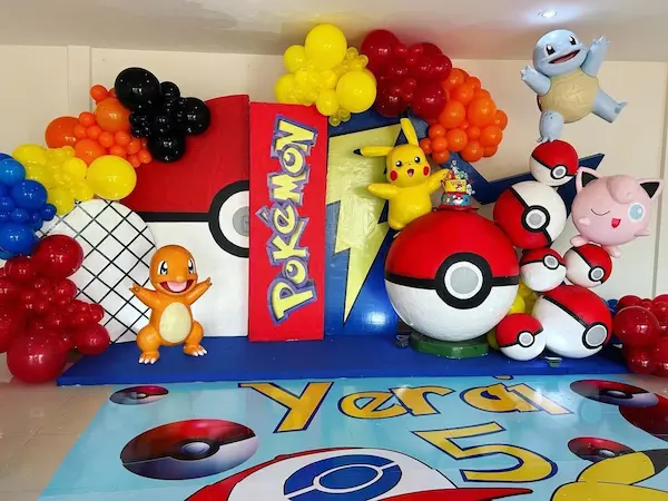 fiesta con temática de la serie Pokemon para niños