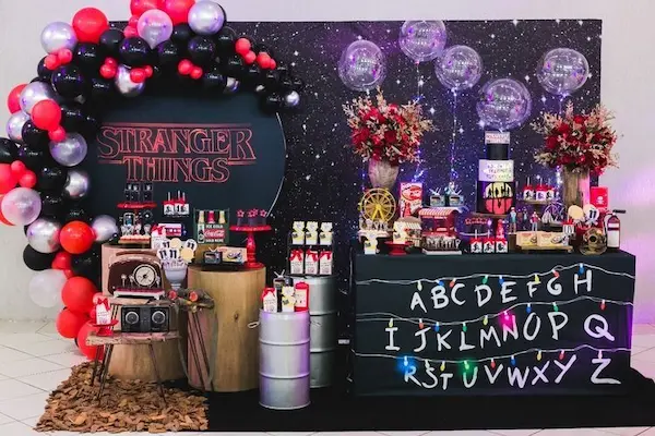 fiesta temática de Stranger Things