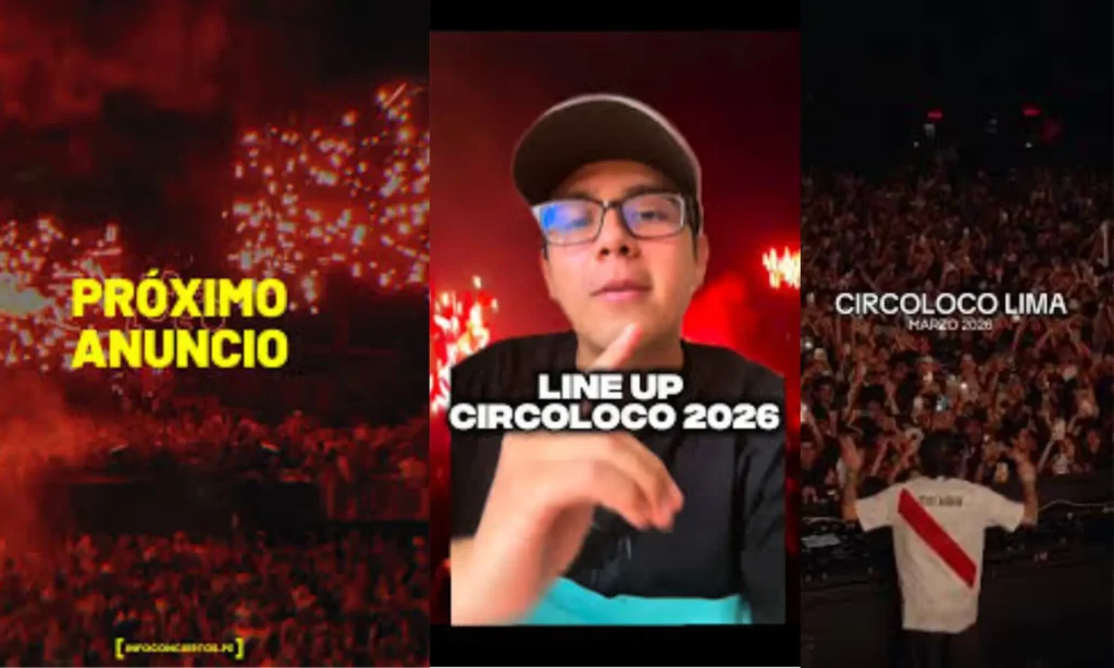 Anuncio en redes sociales de Circoloco 2026 Perú generando expectativa en la escena electrónica de Lima