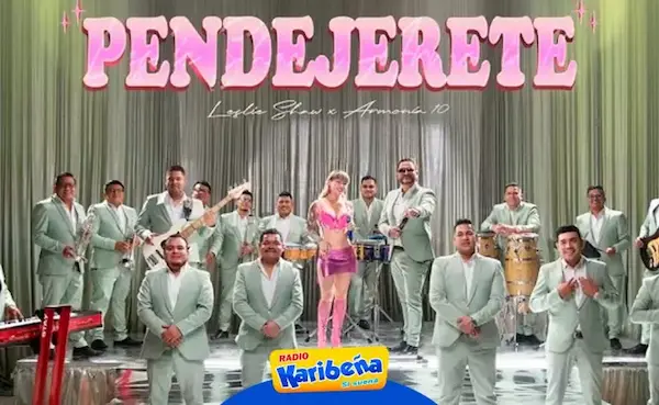 Portada oficial de “Pendejerete” de Leslie Shaw con el diseño del single